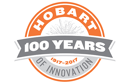 Hobart 100 Year Logo