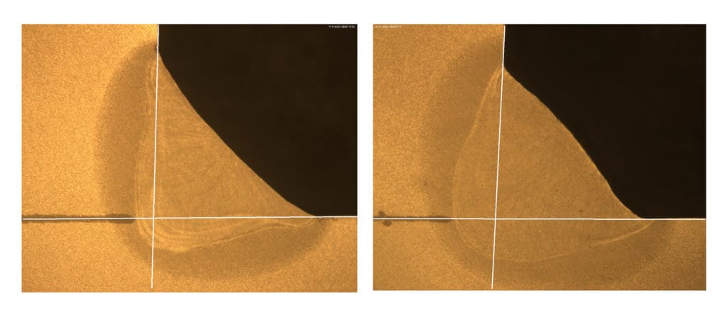 Two Cross Section Welds