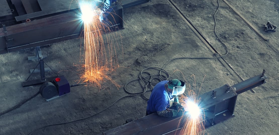 Welding a Steel Beam with Hobart Filler Metals