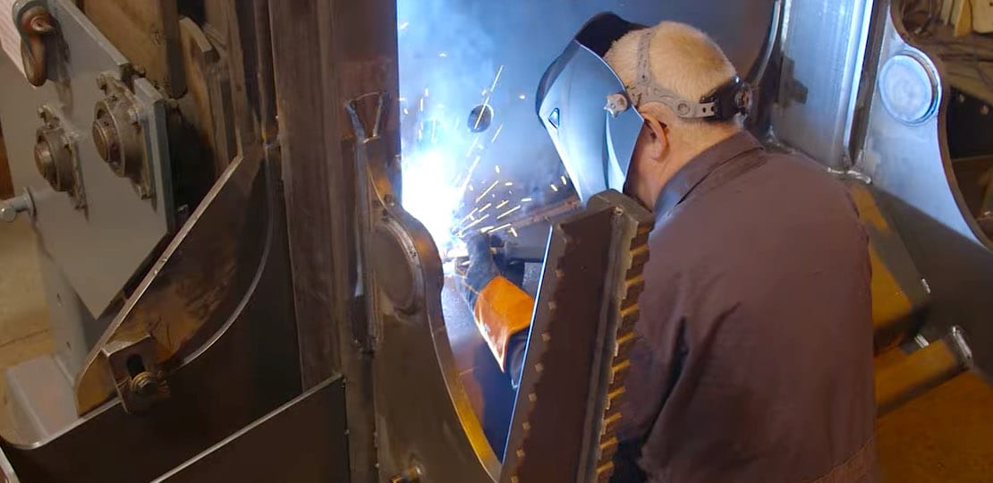 Welding Heavy Equipment with Hobart Metal Cored Filler Metal